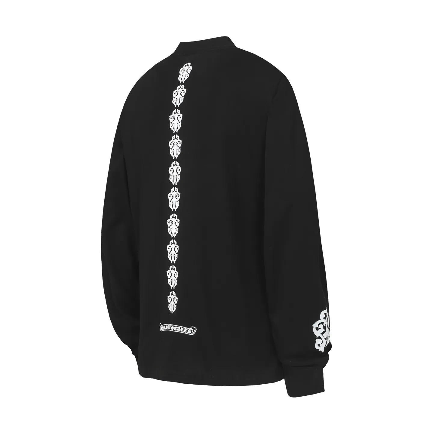 P150 Cross-border model, please do not place an order if you are looking for quality -Chrome Hearts/Chrome Hearts Sanskrit printed popular long-sleeved T-shirt -High weight, high density and high quality. The wool is soft, delicate and skin-friendly. Soft and silky to the touch. Excellent warmth and skin-friendly properties. -Customized weaving and dyeing, no color difference, regardless of fabric or workmanship details. Comparing the ordinary version on the market -Colour: black white -Size: S M L XL